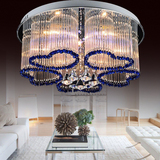 现代简约客厅水晶灯 心形LED吸顶灯紫色灯具温馨卧室灯餐厅灯包邮