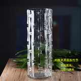 水培加厚水晶客厅摆透明玻璃花瓶特大号富贵竹50厘米落地花瓶百合
