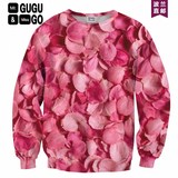波兰潮牌 MR GUGU 玫瑰花瓣 印花卫衣 波兰制造 男女同款 现货