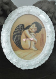 宝宝胎毛画定做 提供照片即可制作 守护天使 精品纪念品有实物