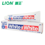 【天猫超市】日本原装进口 狮王WHITE & WHITE美白牙膏150g