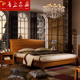 普上实木床1.8米大床双人床储物高箱气动床结婚床中式床榻榻米床