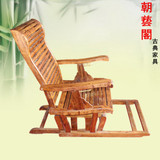 檀香花梨家具 明式摇椅 实木躺椅 休闲椅 明清古典 红木中式仿古
