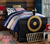 【汽车】【SC1253】男孩房创意造型实木家具定制【火车】儿童床