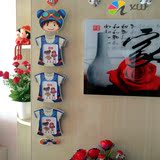 韩式三联儿童挂墙相框5寸宝宝婚纱照相片框连体创意组合玻璃相架