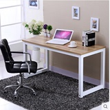 特价简易电脑桌台式桌家用写字台书桌简约现代钢木办公桌子双人桌
