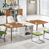 广州办公家具实木会议桌长条桌创意职员培训桌条形长桌简约现代