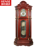 汉时钟表欧式别墅落地钟实木客厅豪华摆件创意机械立钟钟表HG6189
