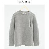 [转卖]ZARA 大男童装 橡胶拉链灰色针织衫 03561660802