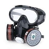 包邮正品以勒防毒口罩半面罩面具防有机气体防护用品眼镜防雾连体