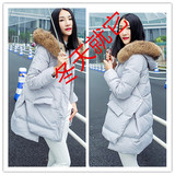 2015冬装新款 韩版A字版羽绒棉服女中长款斗篷型棉袄加厚棉衣外套