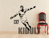 罗纳尔多CR7墙贴画巴塞足球明星运动员海报创意墙纸图pvc家居画