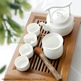 热卖御陶世家 提梁唐山骨瓷茶具套装 创意茶壶茶杯功夫茶 陶瓷器