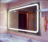 亮派家装卫浴带灯镜子壁挂浴室防雾镜横挂家用厕所洗手盆LED灯镜