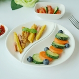 创意纯白餐具餐厅组合小吃碟日式寿司盘点心碟西餐陶瓷盘子异形盘