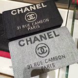 Chanel香奈儿/法国代购/到店实拍/16新款布纹LOGO灰色WOC单肩包