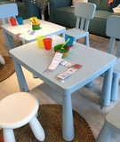 宜家家居IKEA代购 玛莫特儿童桌学习桌幼儿园课桌蓝色/粉红色特价