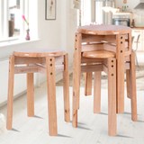 木头凳子小椅子实木成人圆凳现代简约高脚凳吧凳餐桌凳吧台椅板凳