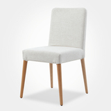 北欧餐椅简约现代实木餐椅家用靠背椅子可拆洗软包布艺餐桌椅组合