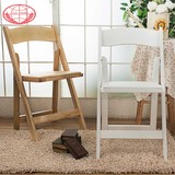 家用白色办公折叠椅特价 实折叠椅餐椅电脑椅木人体工学椅子 厦丰