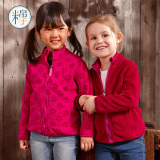 2016春季新品男童女童双面穿儿童摇粒绒开衫外套宝宝卫衣绒衣童装