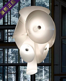 意大利FLOS简约欧式水晶玻璃吊灯创意现代餐厅灯复式楼客厅大吊灯