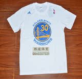 专柜正品 篮球星 勇士队30号库里T恤 半短袖纯棉运动体恤衫白色