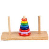 丹妮奇特 汉诺塔木制早教益智2-3岁 宝宝叠叠乐积木儿童学习玩具