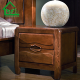 精品特价实木床头柜 榆木床头柜 现代中式风格简约时尚宜家床边柜
