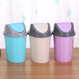 摇盖式垃圾桶欧式时尚家用厨房客厅书房卫生间桌面分类垃圾筒有盖