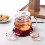 耐热玻璃茶壶 花草茶壶 花茶杯 透明过滤 功夫茶具 耐高温 包邮