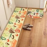 金佳利 日式棉混纺吸水地垫厨房垫门垫卡通地垫地毯多色可选