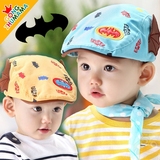 公主妈妈新款宝宝帽子儿童贝雷帽鸭舌帽子男女童蝙蝠侠帽韩版