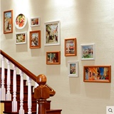 走廊客厅创意过道背景墙壁装饰挂墙相框组合画框欧式楼梯照片墙面