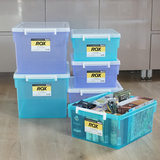 天马卡式ROX塑料收藏箱装衣服的盒子朔料箱透明储物收纳箱大号