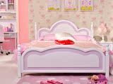 韩式粉色儿童套房 女孩家具套房组合 欧式公主儿童环保整套双人床