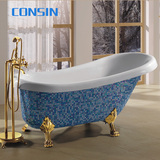 CONSIN  亚克力贵妃浴缸 独立式欧式浴盆 白色彩色1.6米 1.7米