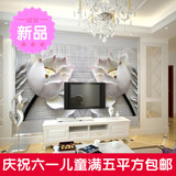 电视背景墙纸壁画 大型中式客厅无缝 3D无纺布墙纸 玉雕浮雕荷花