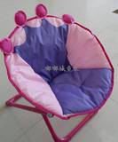 出口月亮椅可爱卡通折叠椅 户外靠背椅舒适便携宝宝餐椅儿童椅钢