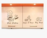 新款特价！个性卡通私人厨师 厨房 趣味 橱柜墙贴纸