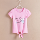 女童短袖T恤2016夏季新款儿童服装大码中大童纯棉蝙蝠衫韩版圆领