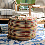 [W]奇居良品 印度客厅卧室休闲羊毛方形坐垫蒲团垫墩子 托帕芬