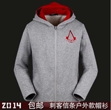 刺客信条卫衣康纳新款Assassin's Creed cos全棉帽衫个性外套包邮