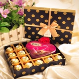 德芙Dove心印+费列罗巧克力礼盒装 情人节生日 新年礼物送老婆