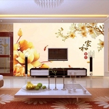 3D高清立体大型现代中式家和富贵电视卧室背景墙墙纸壁画无缝真丝