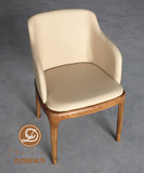 北欧现代实木餐椅咖啡椅休闲椅水曲柳布艺椅真皮椅酒店椅时尚围椅