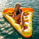 包邮 正品水上充气坐骑披萨浮排浮床浮排气垫浮板床 游泳圈
