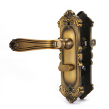 名门黄古铜门锁 MV4060黄古铜 欧式古典室内房门锁 卧室静音锁具