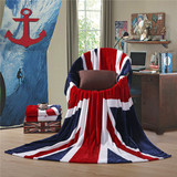 英国国旗毛毯珊瑚绒毯单人学生宿舍1.5米米字旗美国沙发毯盖毯子