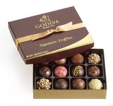 包邮现货Godiva高迪瓦/歌帝梵黑松露b巧克力12粒节日礼盒装227克
